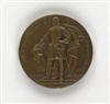 (FRENCH LINE.) ""Champlain."" Bronze medallion